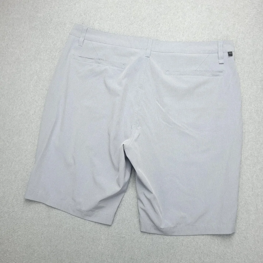 7 Diamonds Momentum Shorts Mens 38 Gray‎ Stretch Chino Lightweight Casual